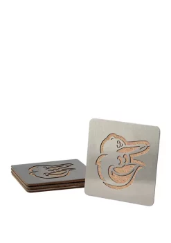Sportula MLB Baltimore Orioles Boasters Set of 4 Coasters
